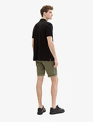 Tom Tailor - slim chino shorts - laveste priser - olive geometric structure - 3
