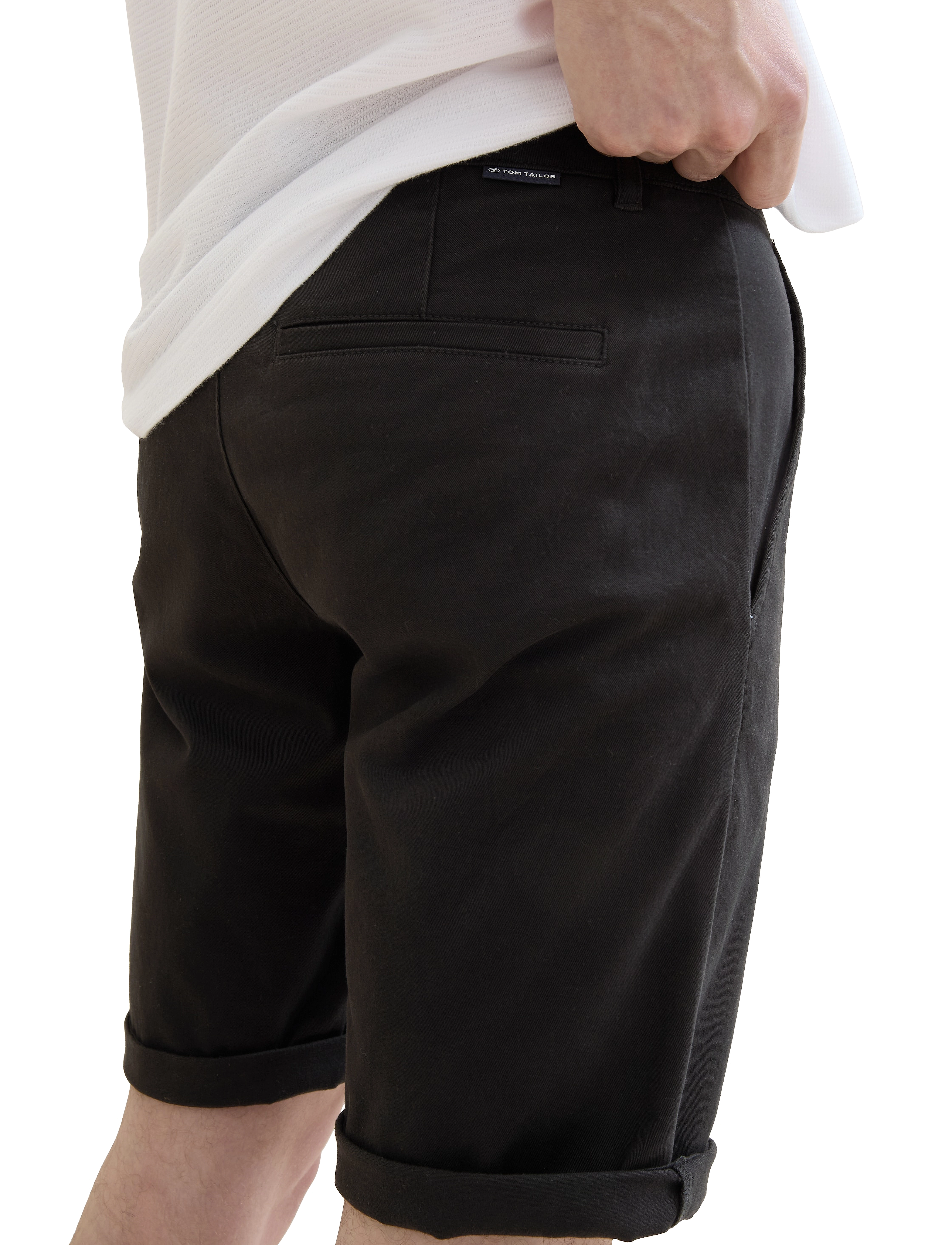 Tom Tailor - slim chino shorts - black - 5