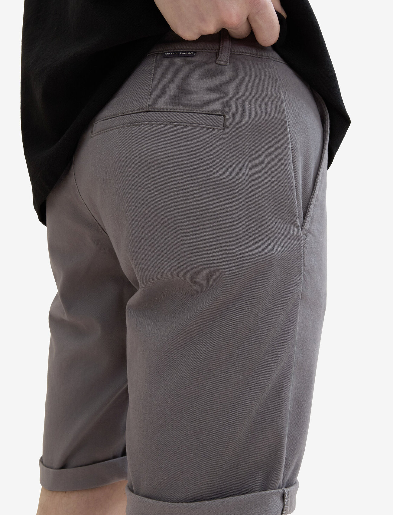 Tom Tailor - slim chino shorts - tarmac grey - 5