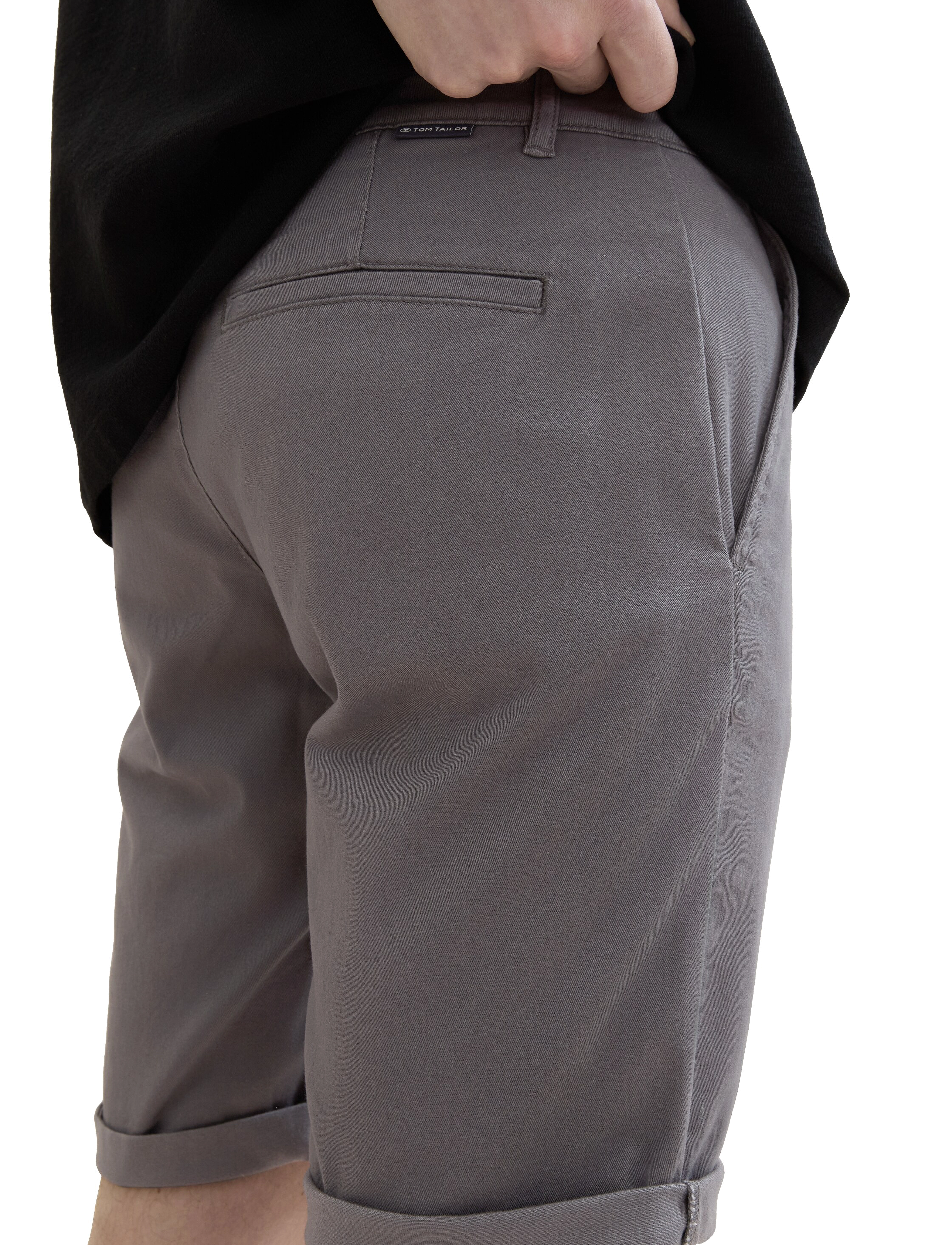 Tom Tailor - slim chino shorts - tarmac grey - 5