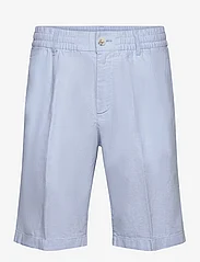 Tom Tailor - regular linen shorts - laveste priser - soft powder blue chambray - 0