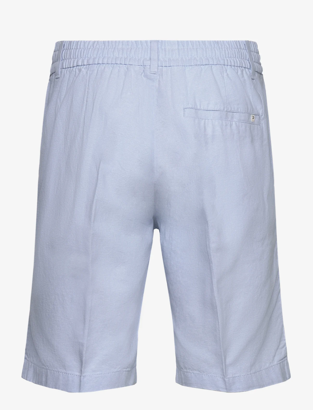 Tom Tailor - regular linen shorts - laveste priser - soft powder blue chambray - 1