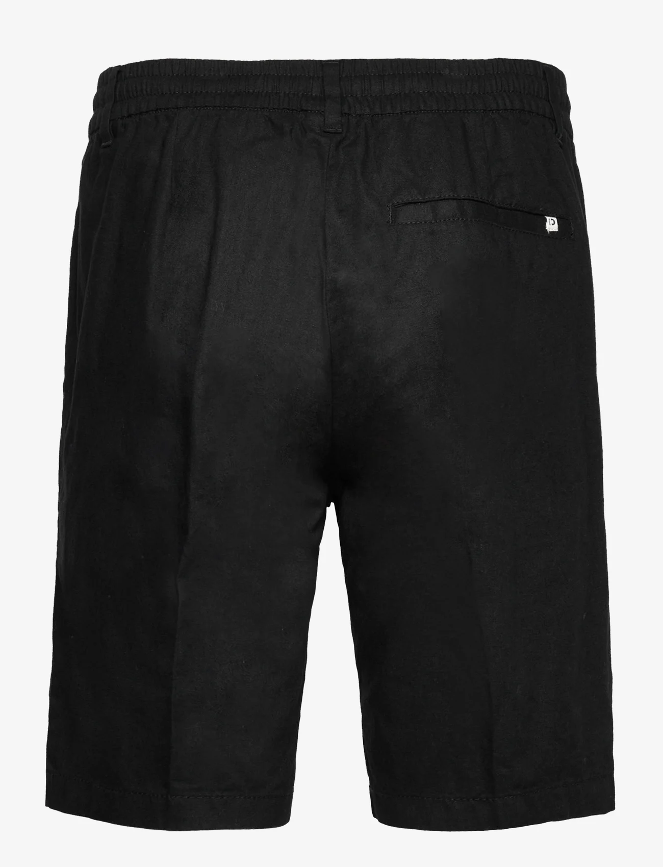Tom Tailor - regular linen shorts - die niedrigsten preise - black - 1