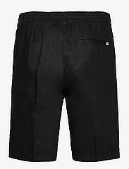 Tom Tailor - regular linen shorts - laveste priser - black - 1