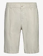 regular linen shorts - GARDEN PEAT CHAMBRAY