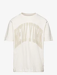 Tom Tailor - regular printed t-shirt - lühikeste varrukatega t-särgid - wool white - 0