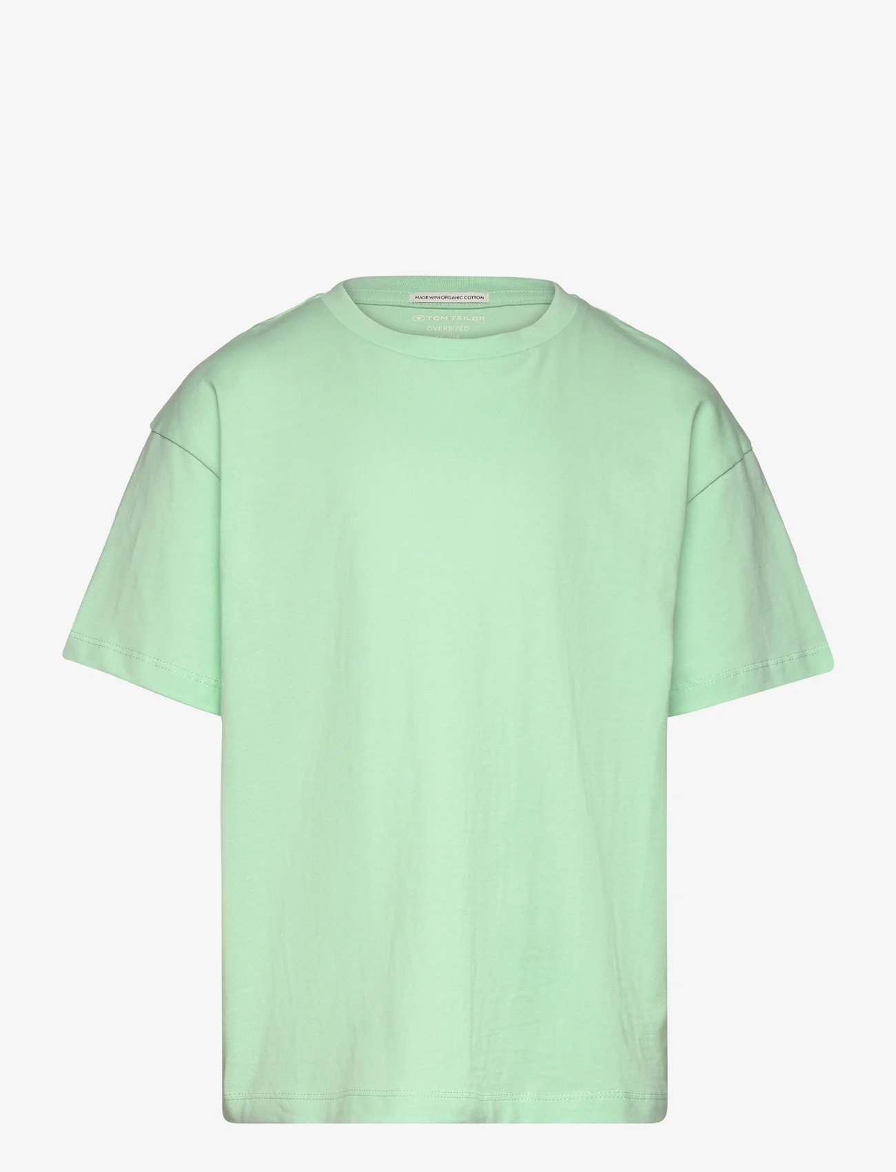 Tom Tailor - oversize printed t-shirt - stutterma bolir - pastel apple green - 0