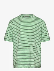 Tom Tailor - oversize striped t-shirt - korte mouwen - pastel apple green grey stripe - 0
