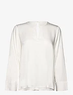 blouse with cut-out detail - WHISPER WHITE