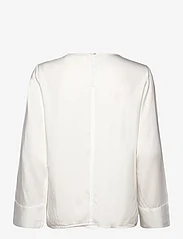 Tom Tailor - blouse with cut-out detail - langärmlige blusen - whisper white - 1
