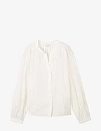 embroidered blouse - OFFWHITE TONAL EMBROIDERY