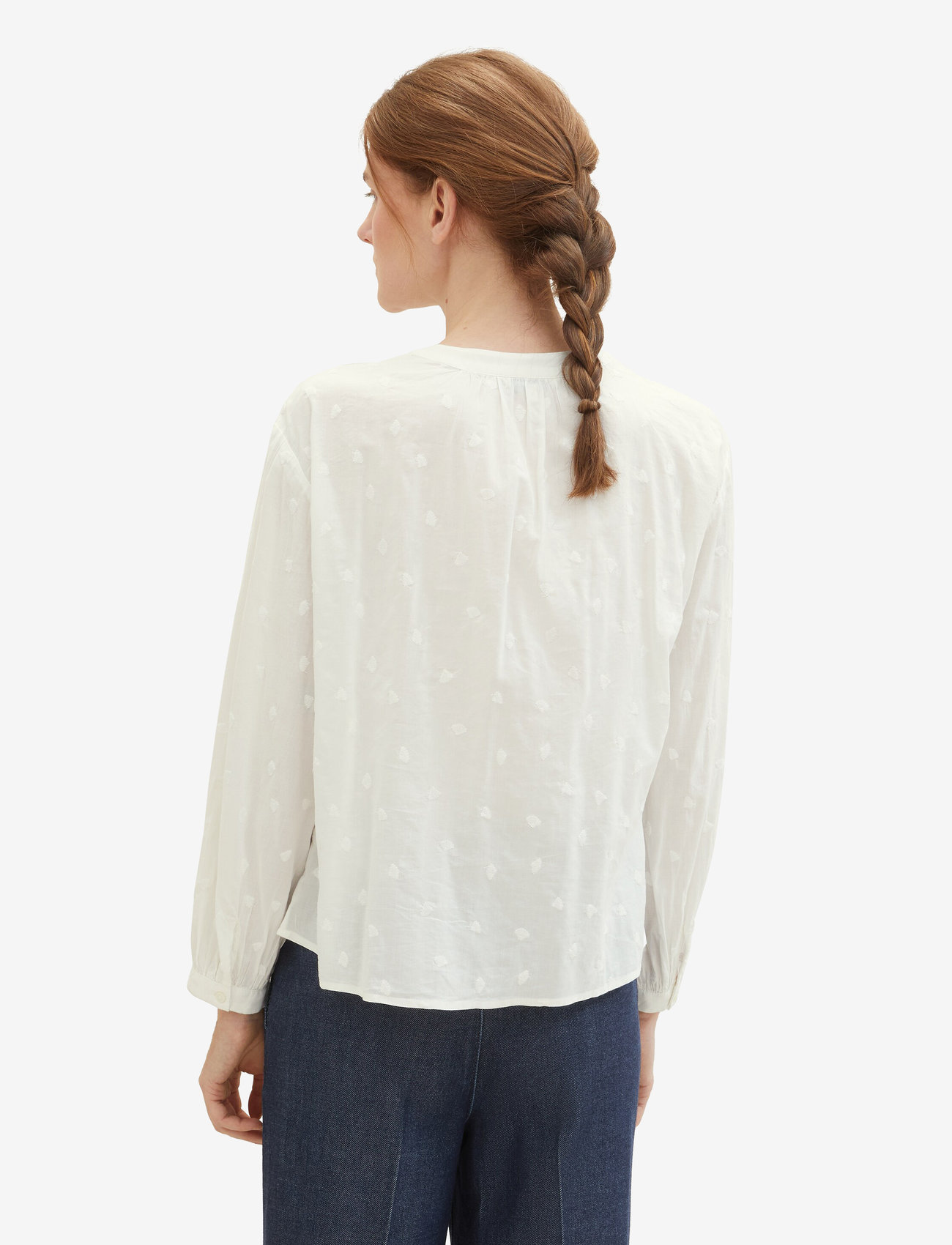 Tom Tailor - embroidered blouse - offwhite tonal embroidery - 3