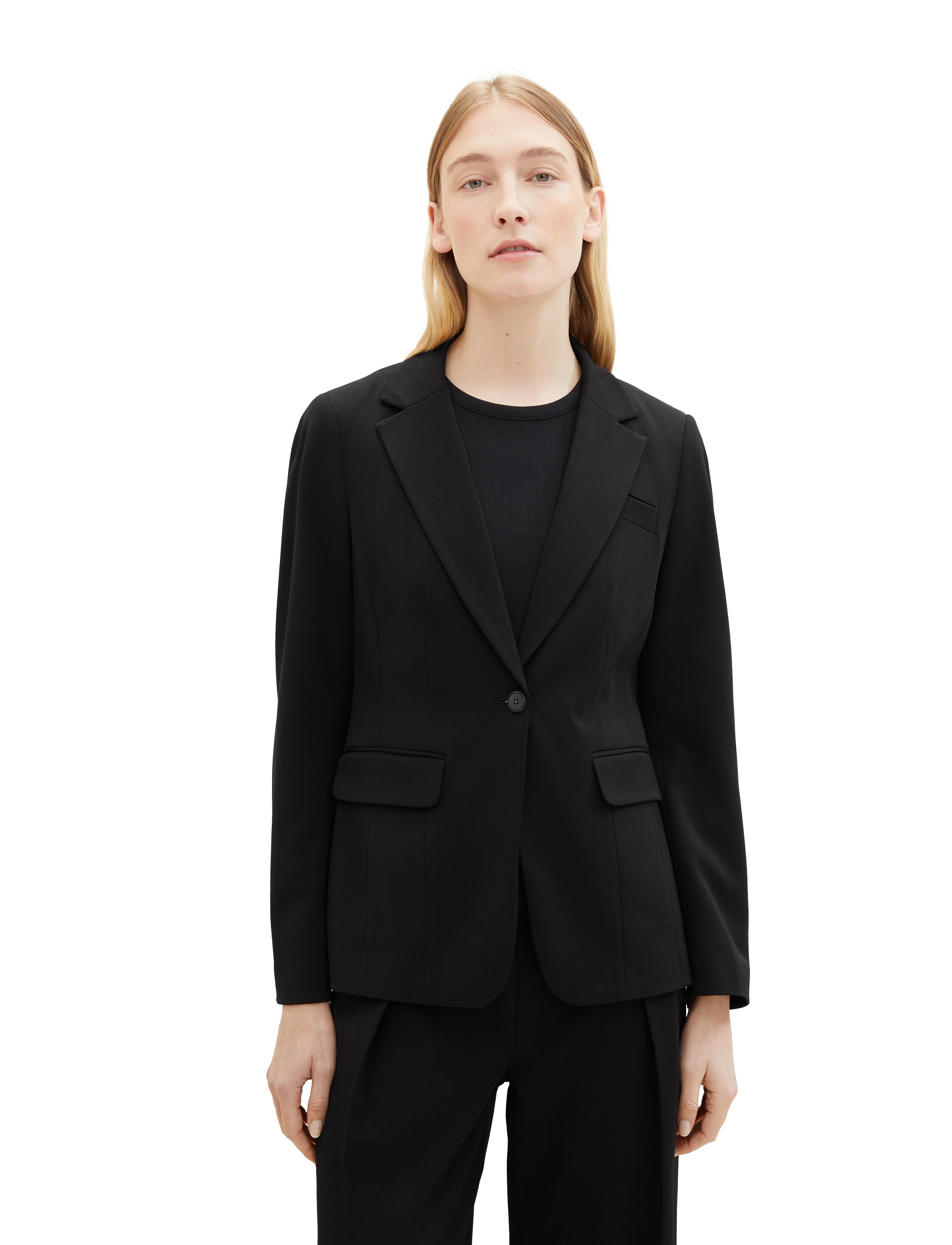 Tom Tailor - classic blazer - deep black - 1