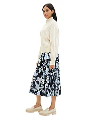 Tom Tailor - skirt plissee - plisserade kjolar - blue cut floral design - 1