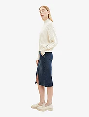 Tom Tailor - denim skirt with slit - jeansröcke - clean dark stone blue denim - 3