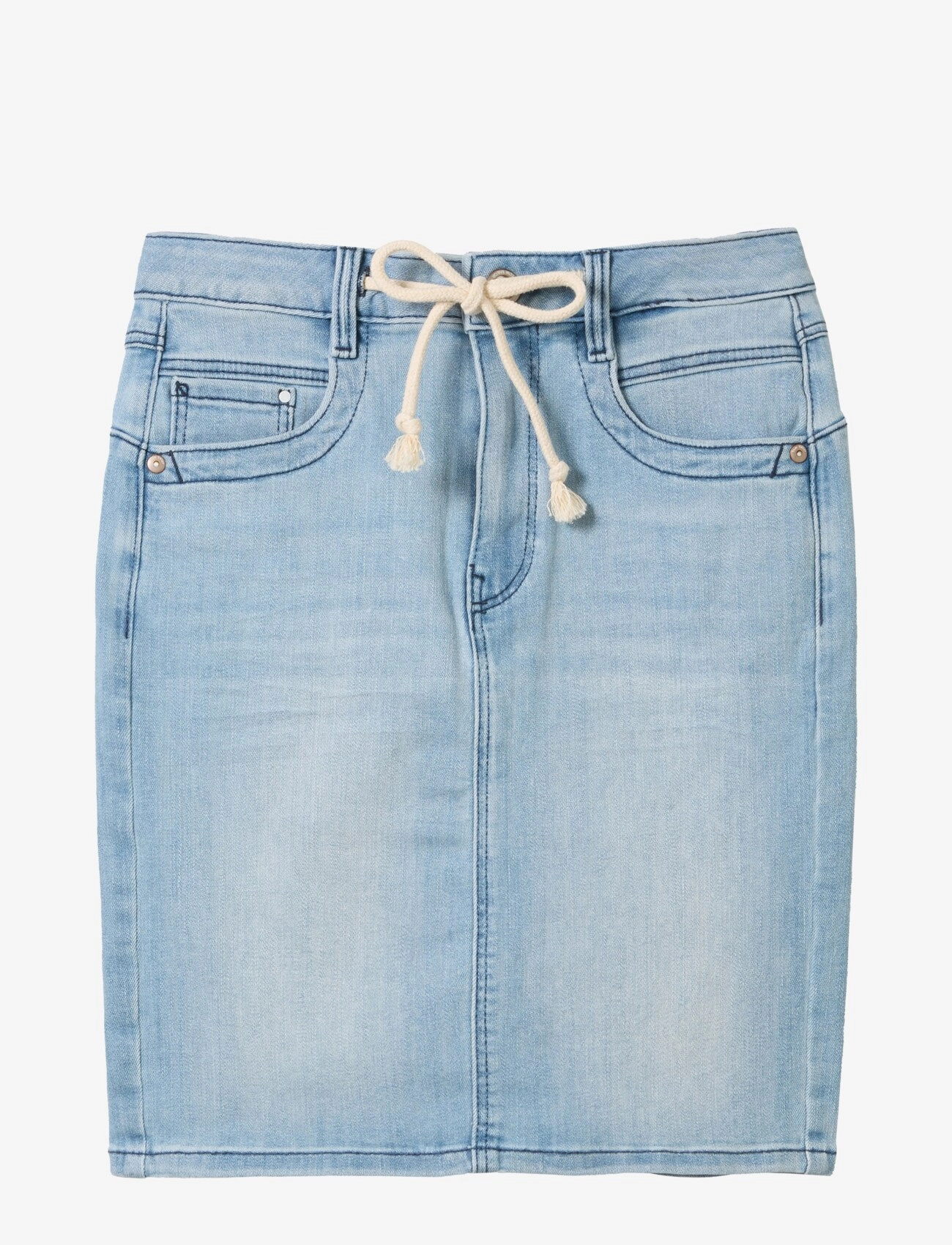 skirt light denim - LIGHT STONE BLUE DENIM