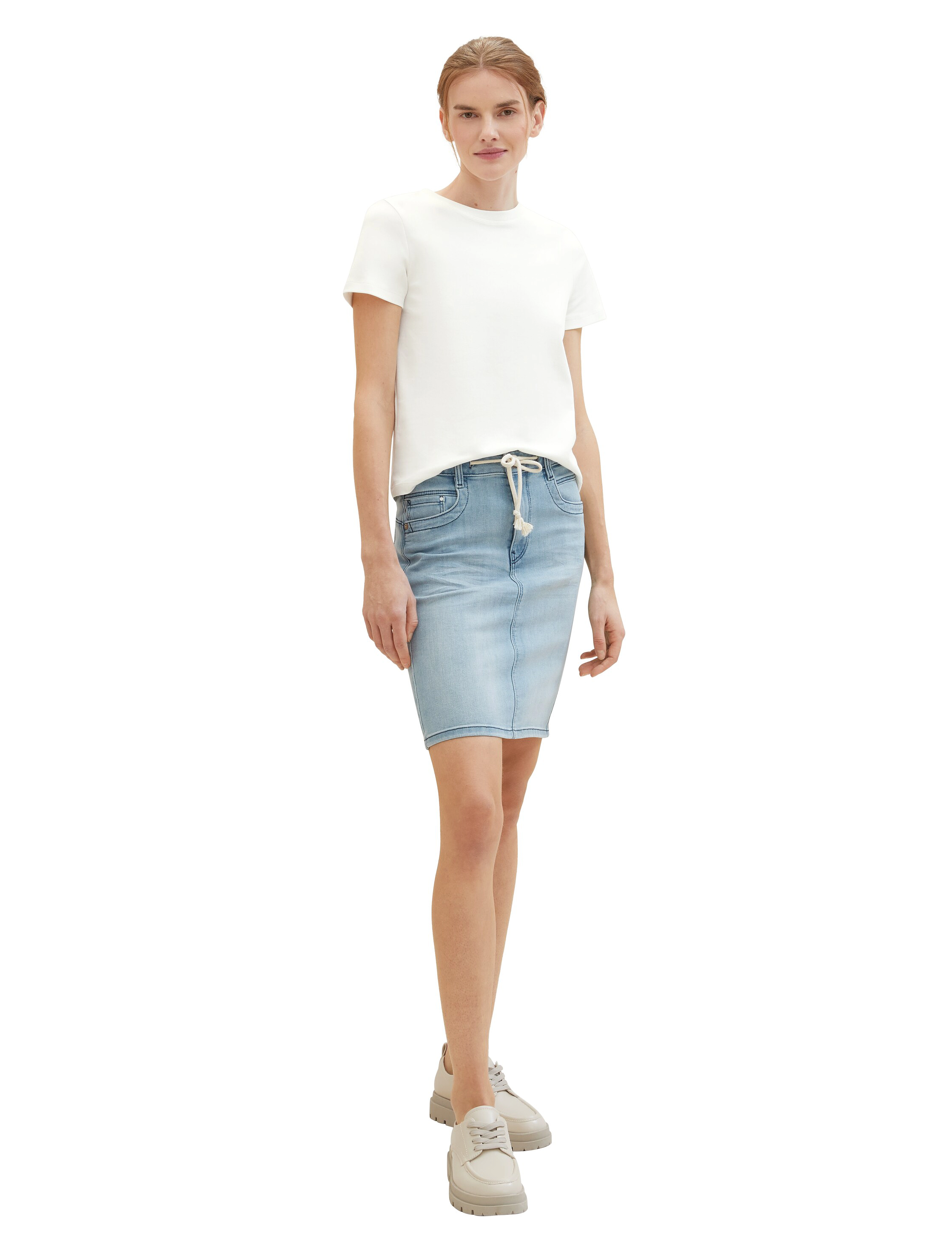 Tom Tailor - skirt light denim - light stone blue denim - 1
