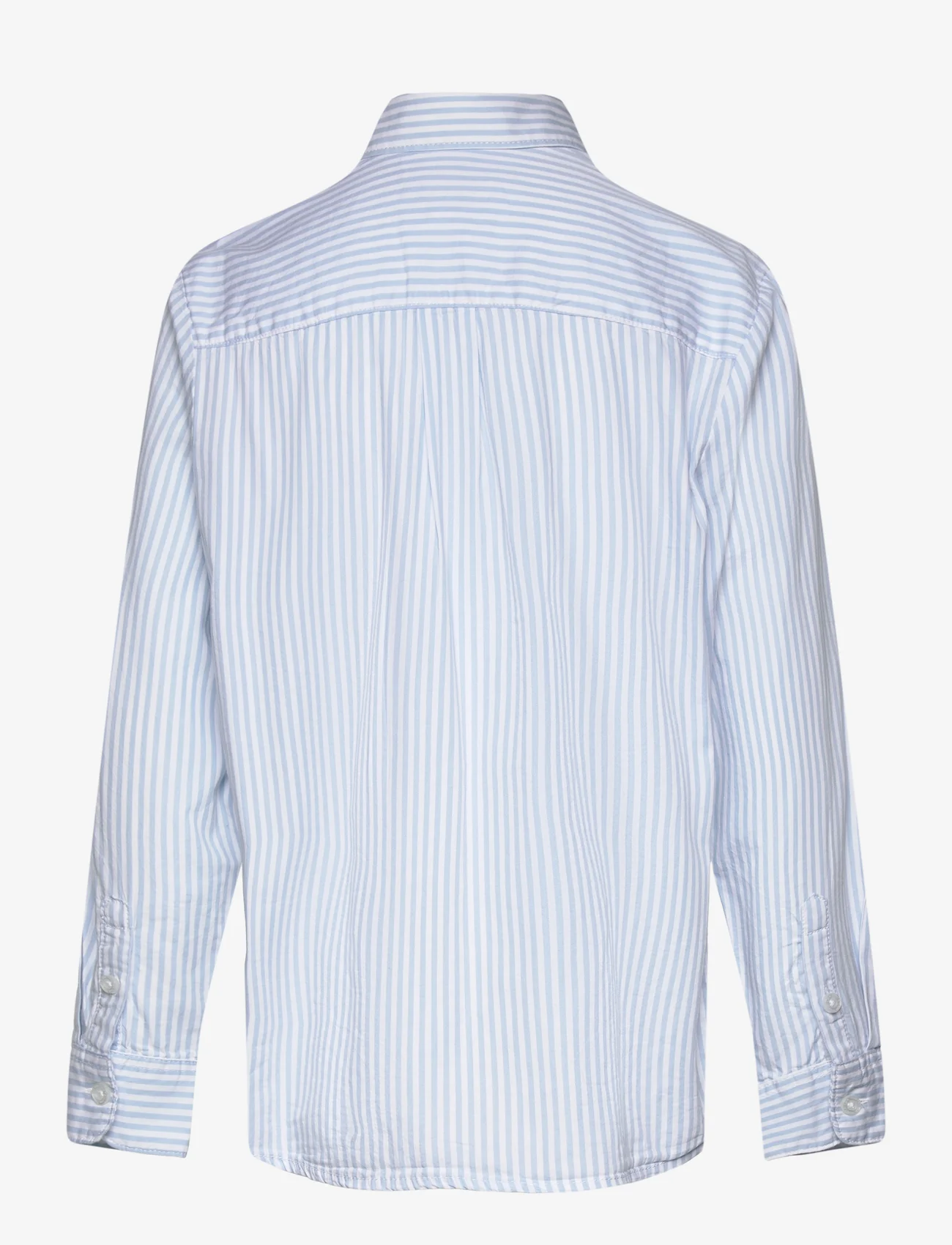 Tom Tailor - striped shirt - langærmede skjorter - blue white stripe - 1