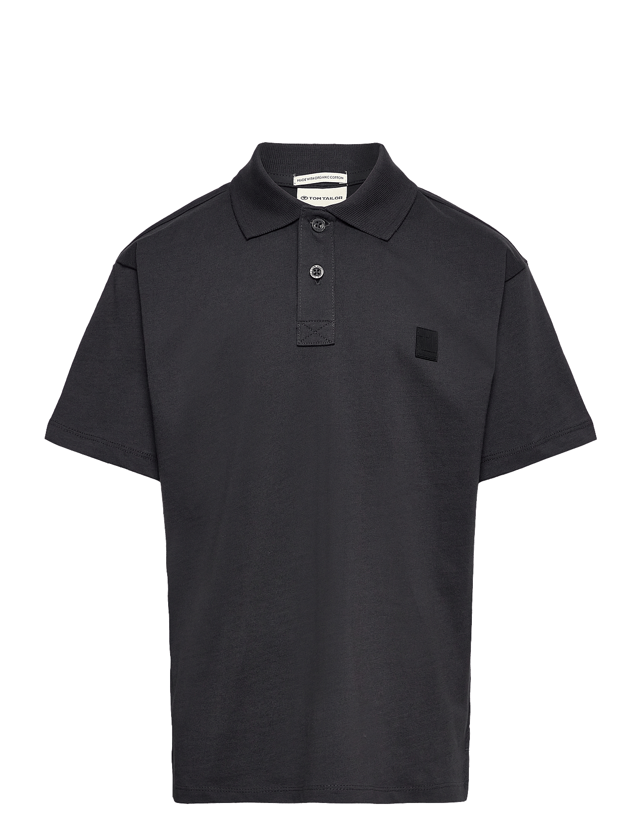 oversize polo shirt - COAL
