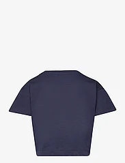 Tom Tailor - cropped knotted t-shirt - kurzärmelige - dark blueberry - 1