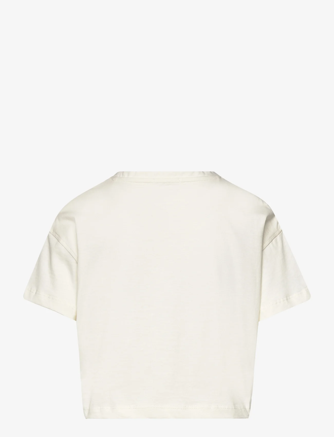 Tom Tailor - cropped knotted t-shirt - t-krekli ar īsām piedurknēm - wool white - 1