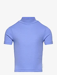 Tom Tailor - cropped rib t-shirt - golfy - sicilian blue - 0