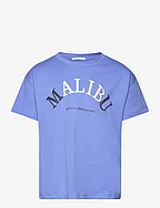 oversized printed t-shirt - SICILIAN BLUE