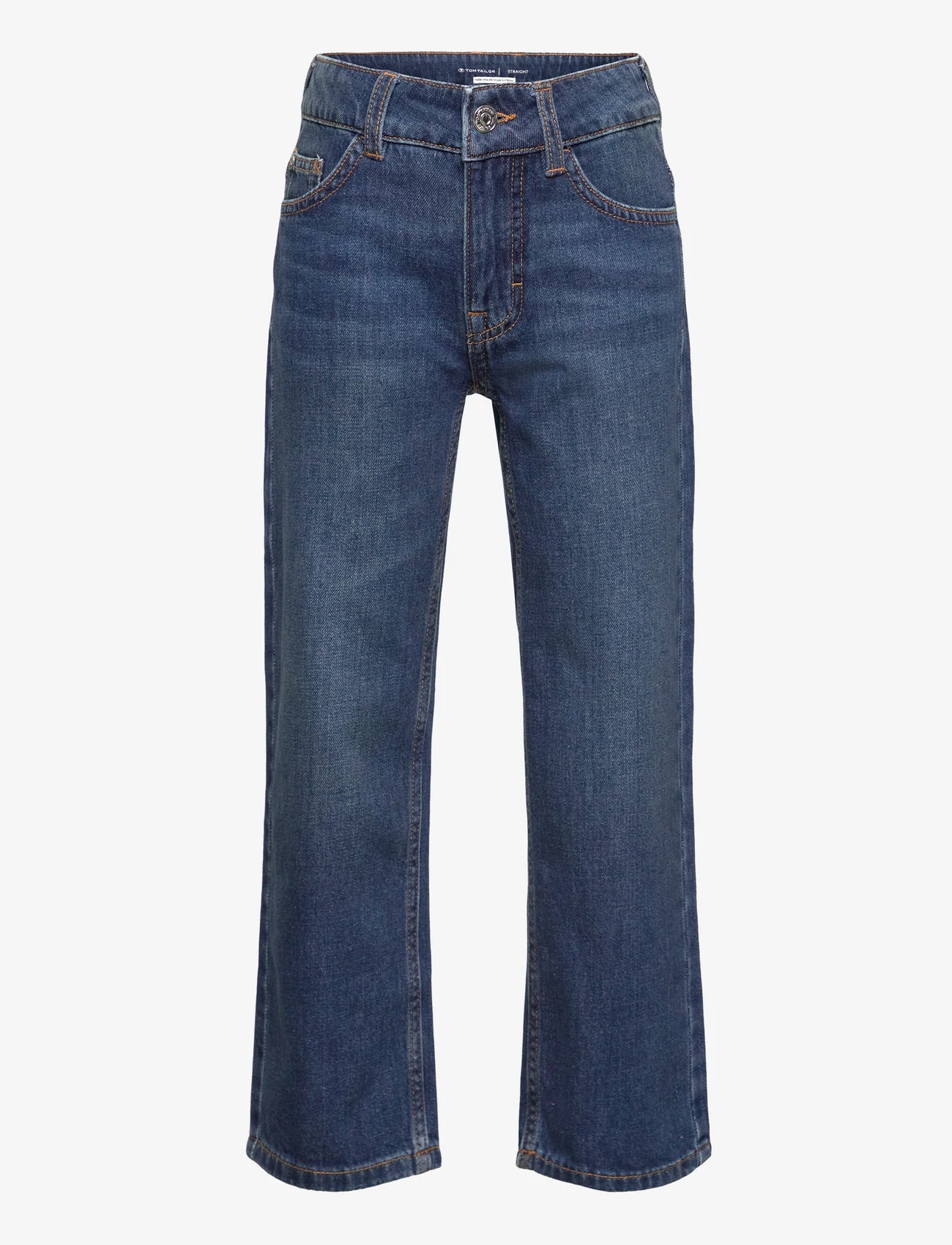 Tom Tailor - straight denim - regular jeans - used dark stone blue denim - 0