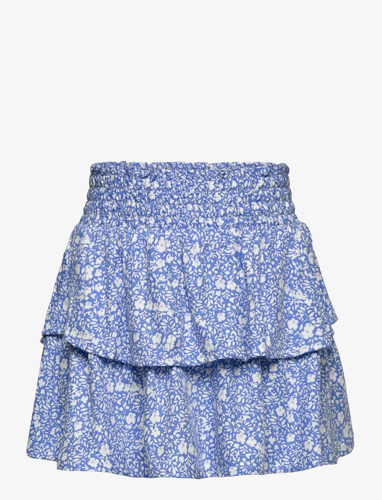 Tom Tailor - allover printed skirt - Īsi svārki - blue white flower allover - 0