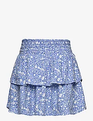 Tom Tailor - allover printed skirt - Īsi svārki - blue white flower allover - 1