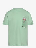 printed t-shirt - PASTEL APPLE GREEN