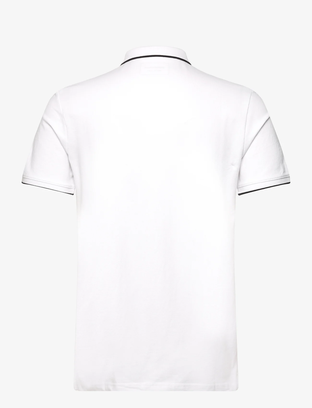 Tom Tailor - polo with tipping - laveste priser - white - 1