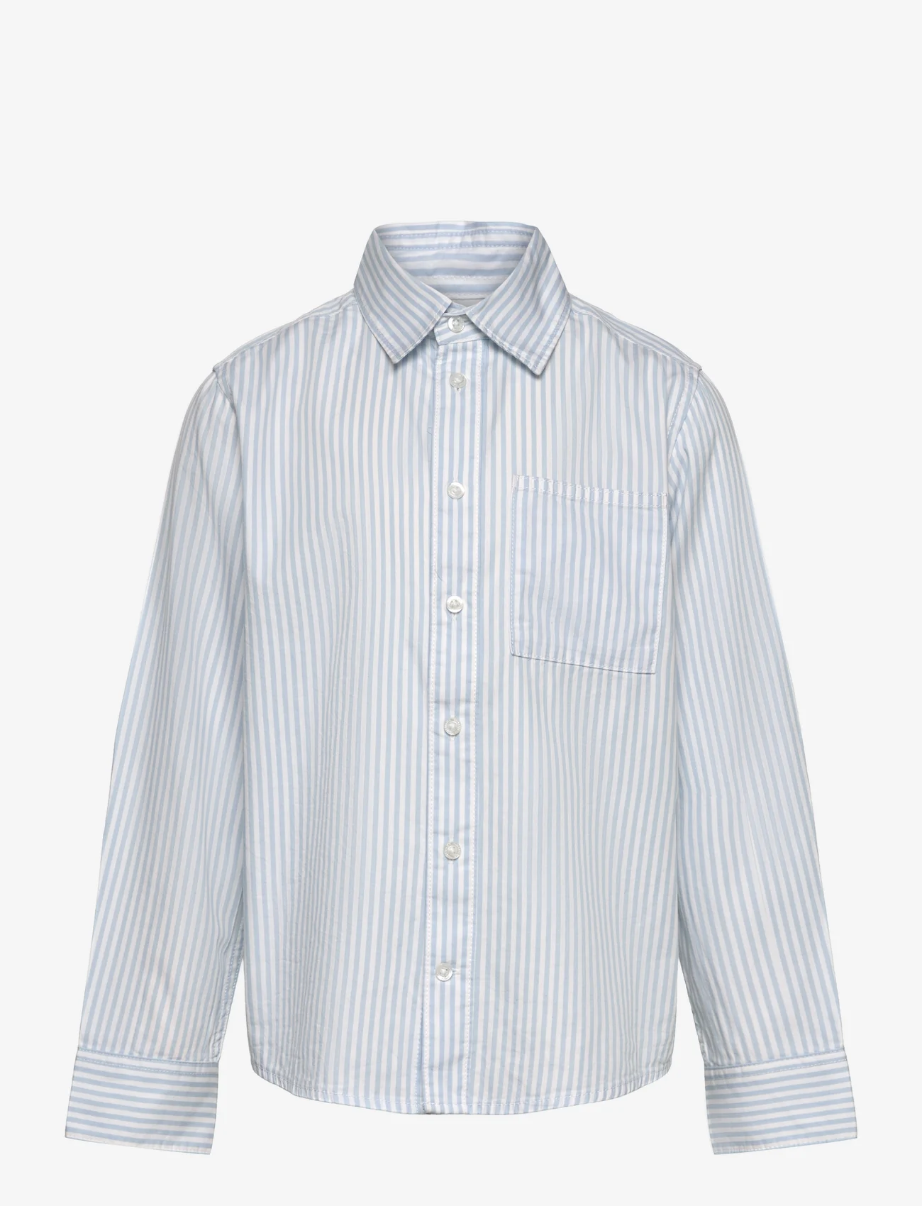 Tom Tailor - striped shirt - långärmade skjortor - blue white stripe - 0