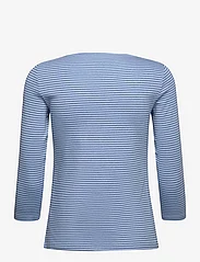Tom Tailor - T-shirt boat neck stripe - laveste priser - blue navy thin stripe - 1