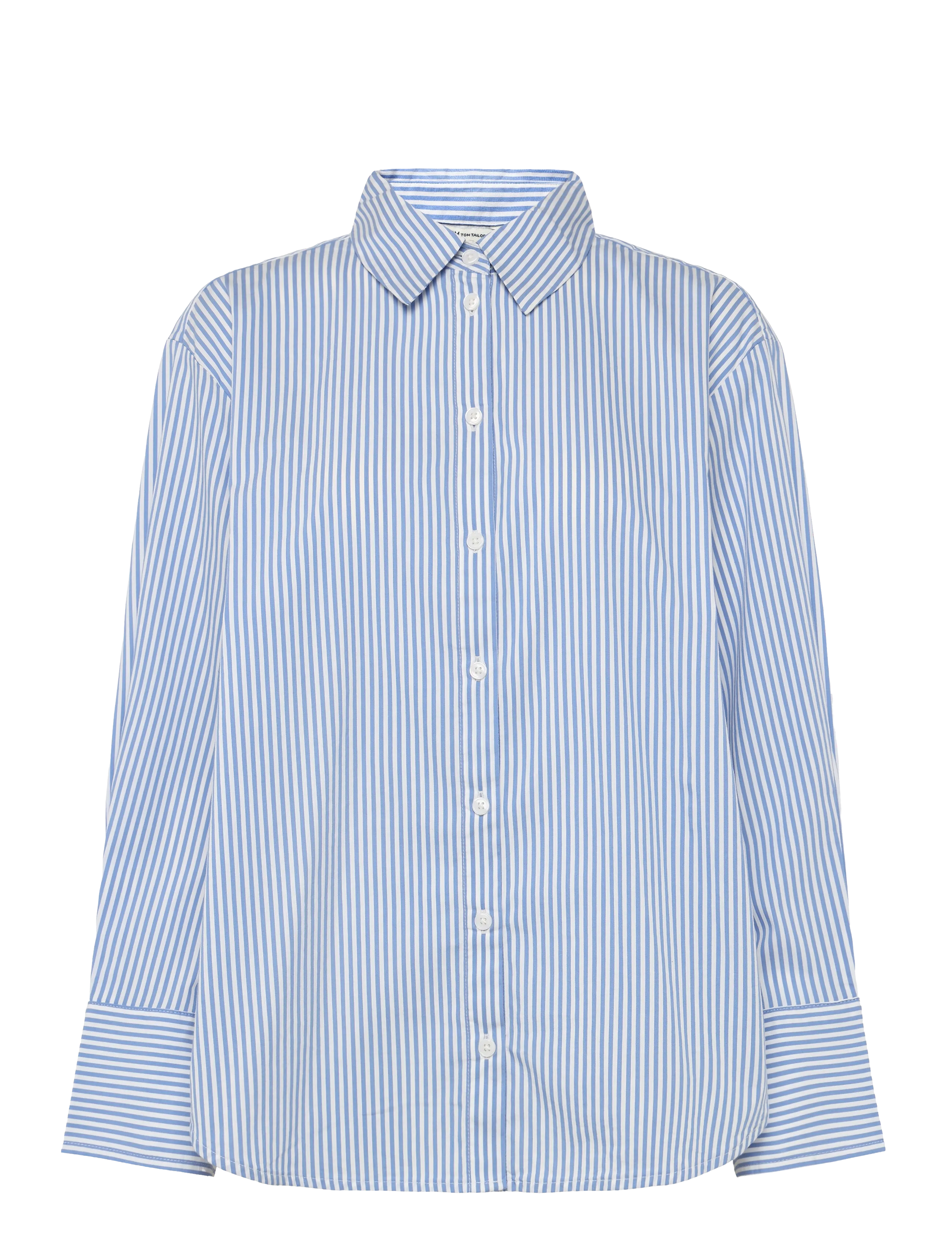 TOM TAILOR Gestreift Poplin Shirt Blau - XL - Damen