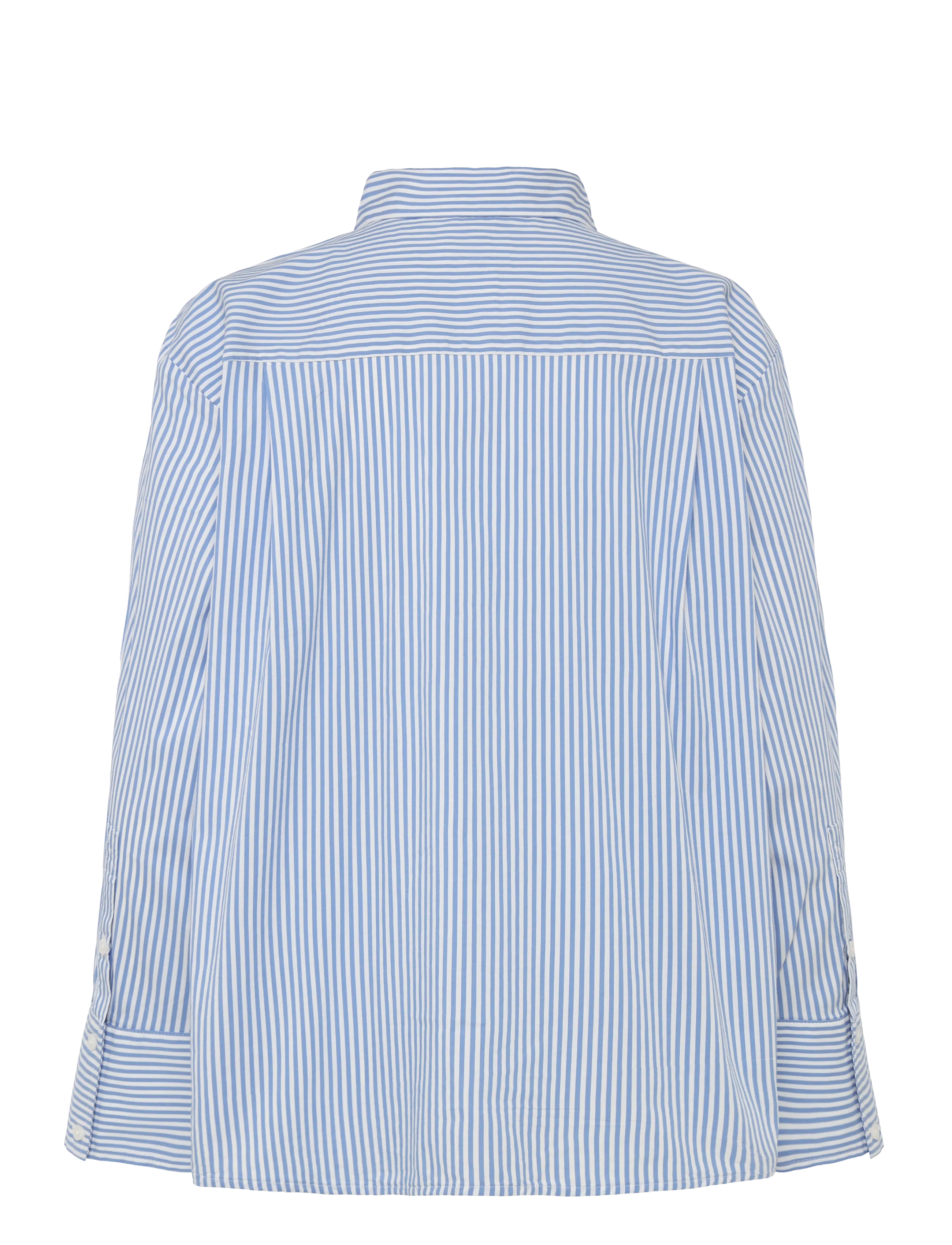 Tom Tailor - striped poplin shirt - blue white strripe - 2