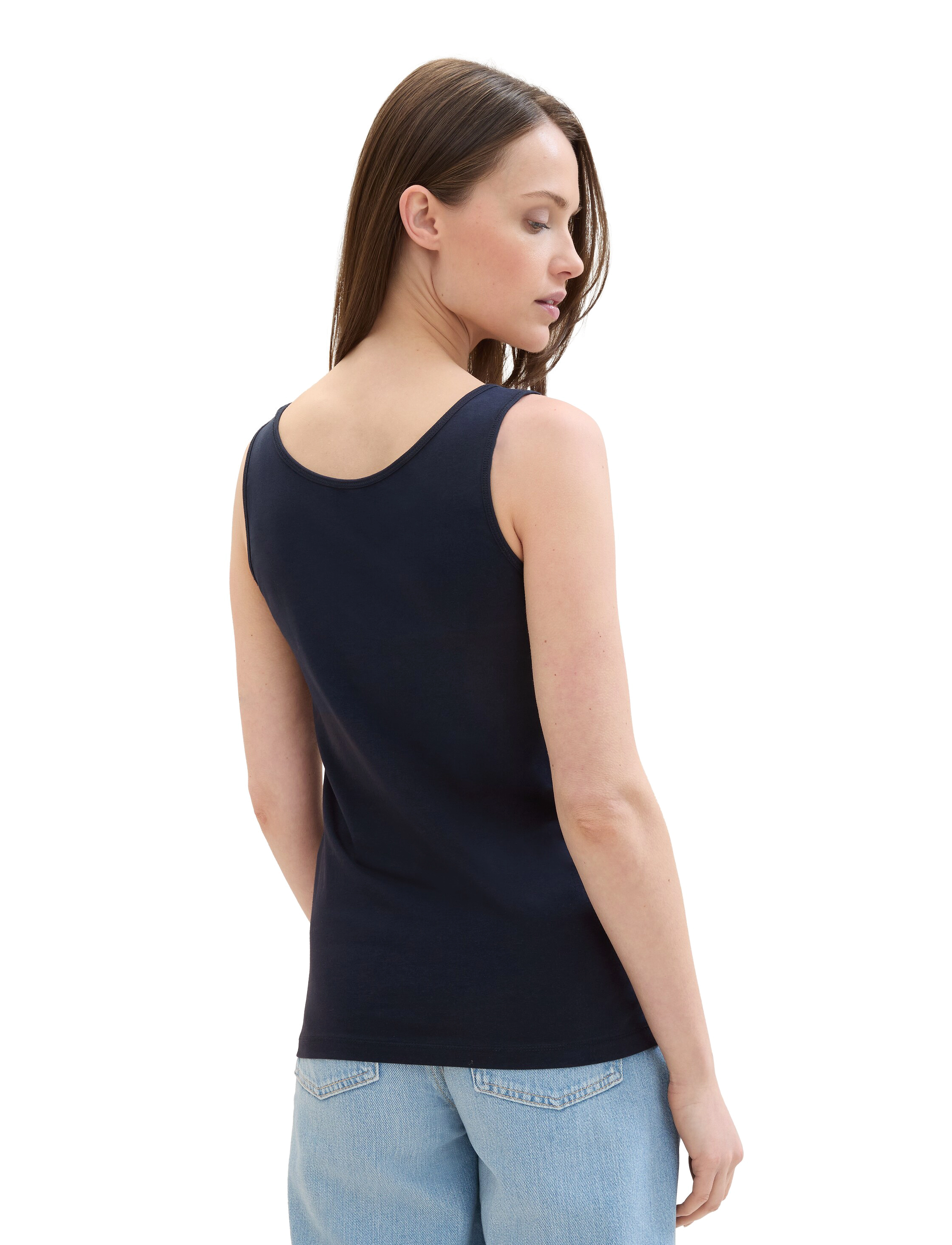 Tom Tailor - T-shirt top wide crew neck - sky captain blue - 3