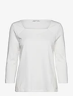 T-shirt carré neck - WHISPER WHITE