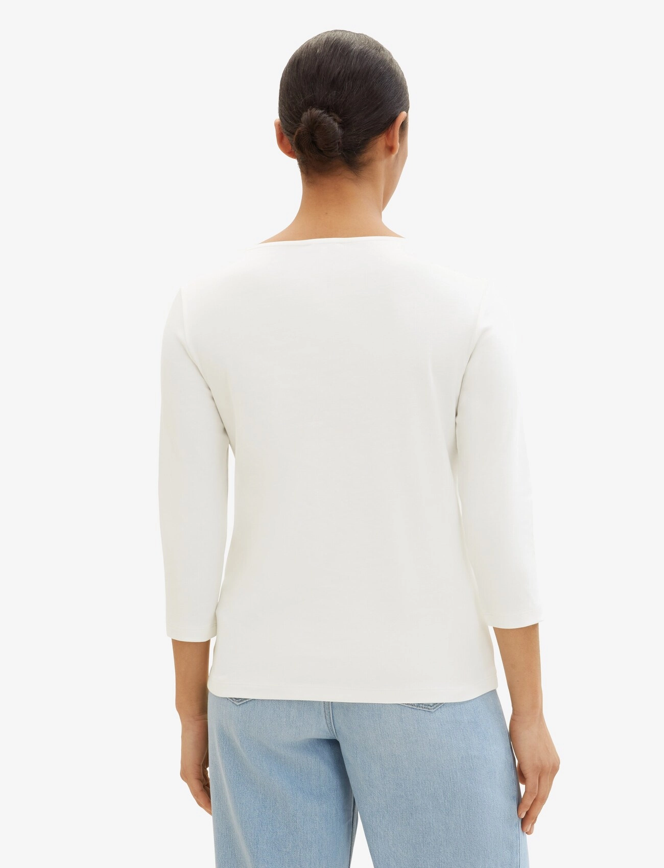 Tom Tailor - T-shirt carré neck - whisper white - 3