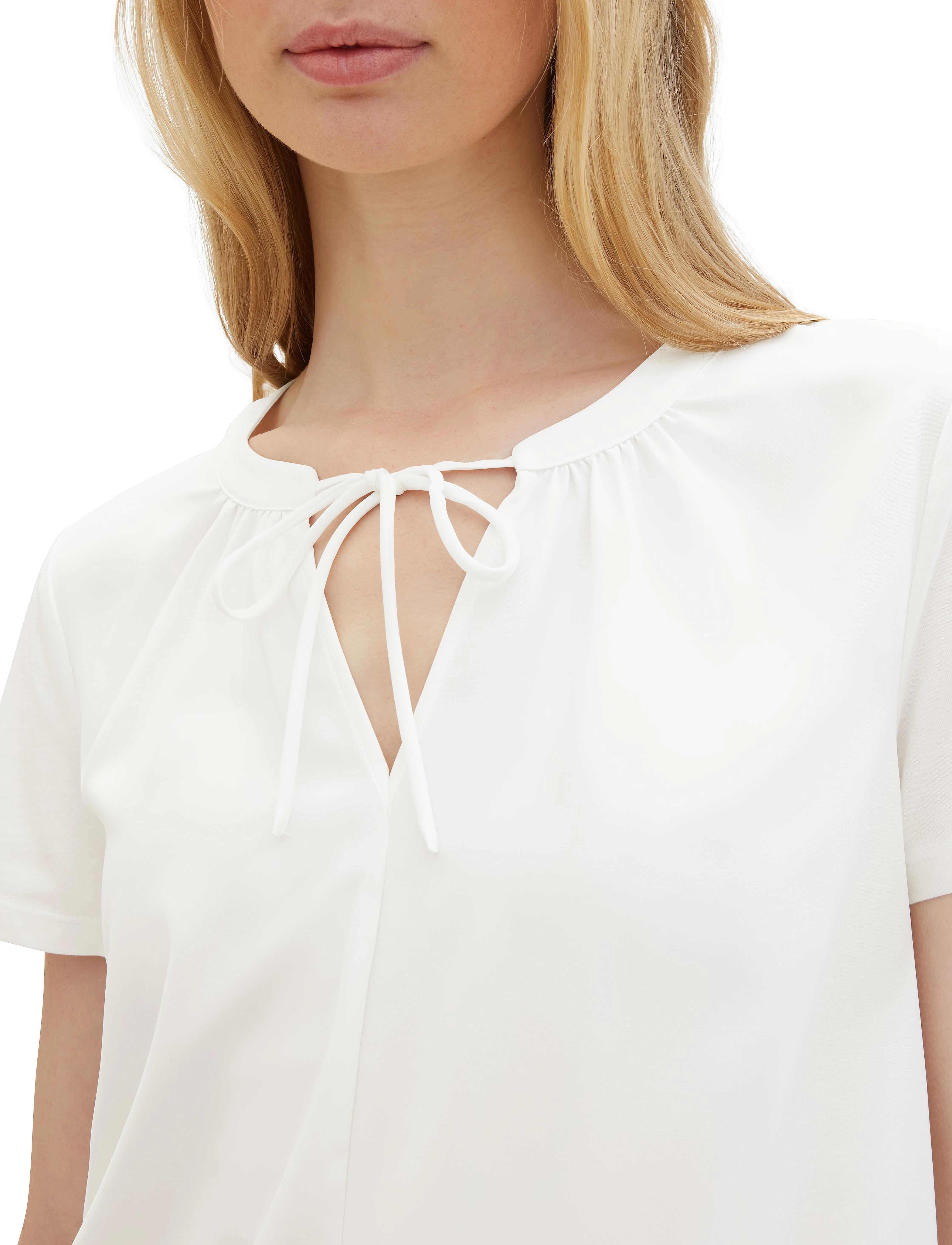 Tom Tailor - T-shirt fabric mix - whisper white - 5
