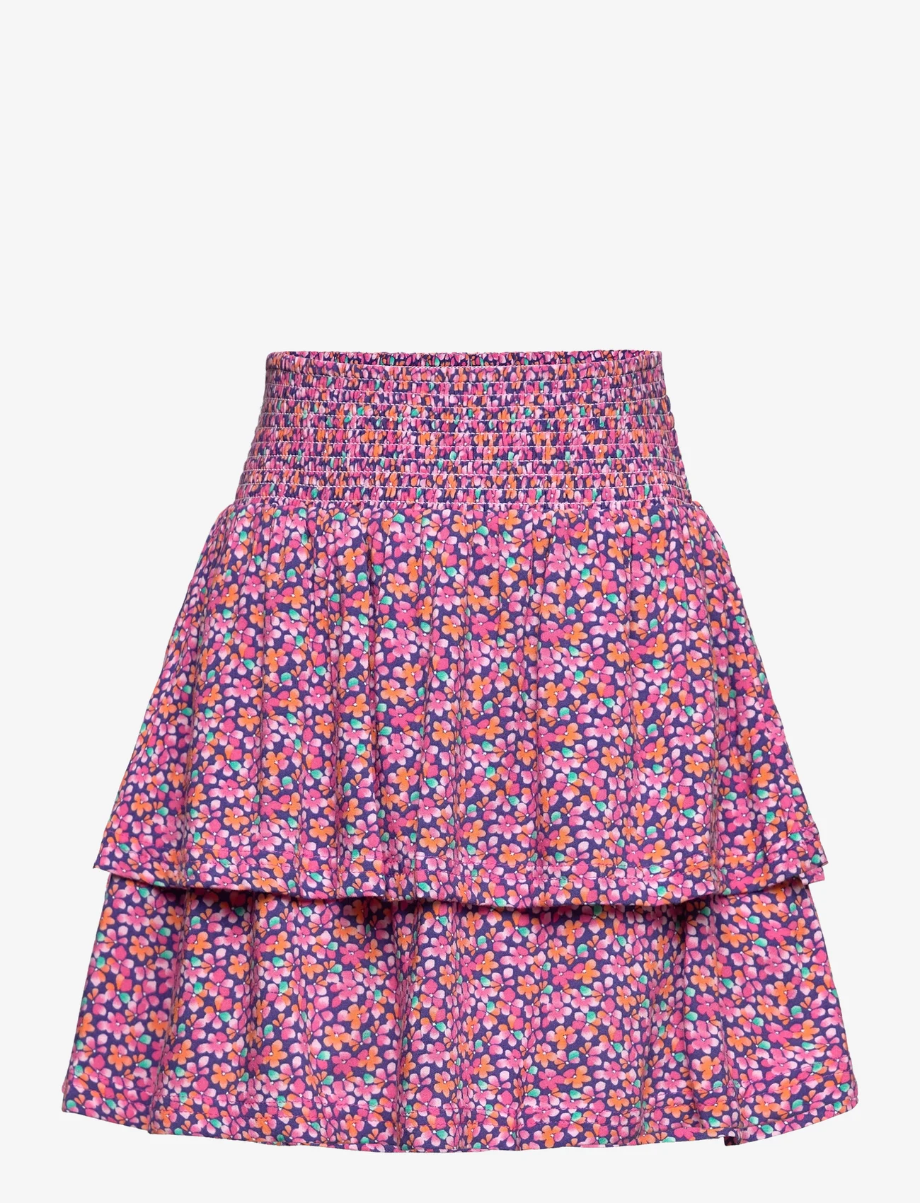 Tom Tailor - all over printed flower skirt - midi skirts - blue multicolor flower print - 0