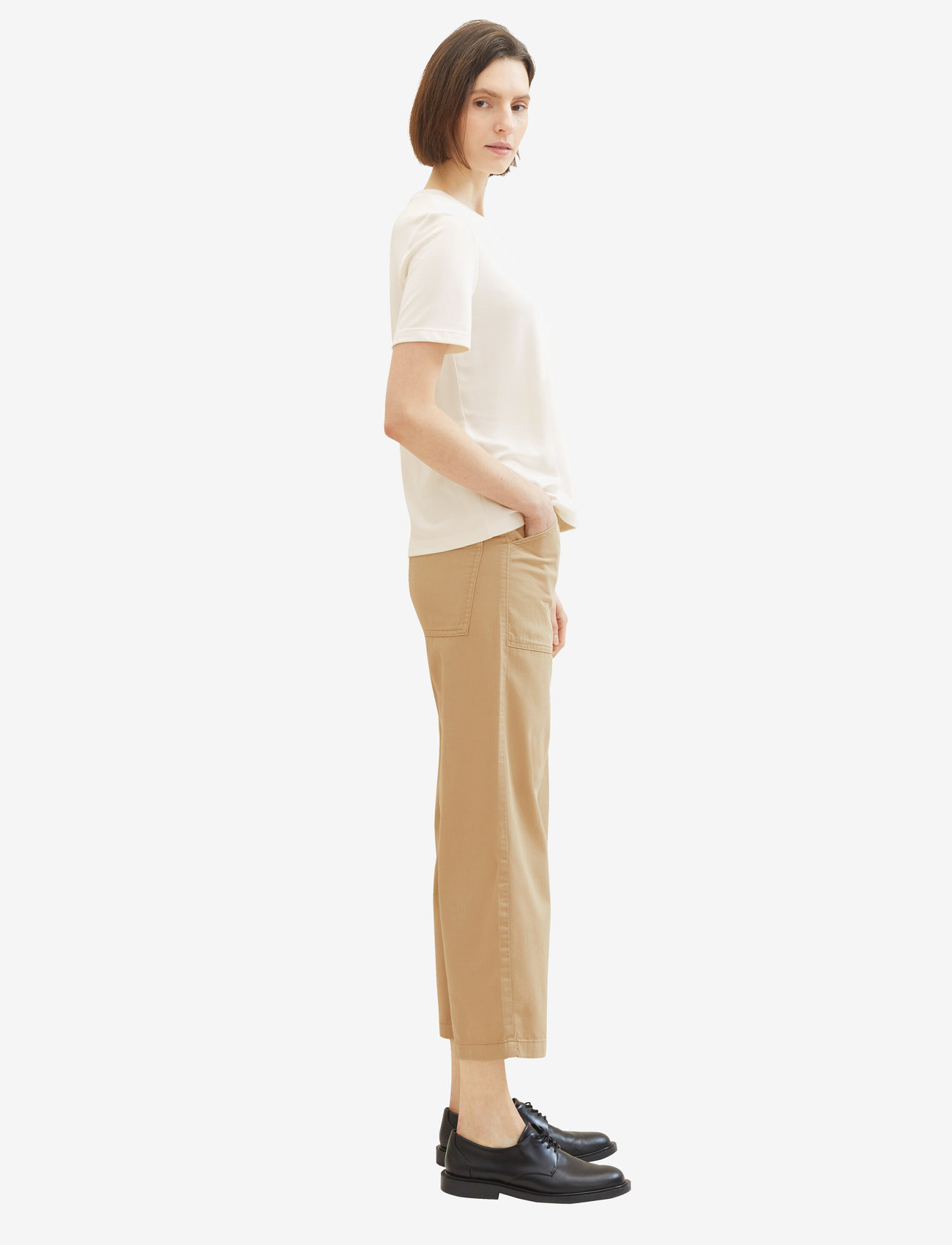 Tom Tailor - pants with utility details - cargo püksid - sandy beige - 4