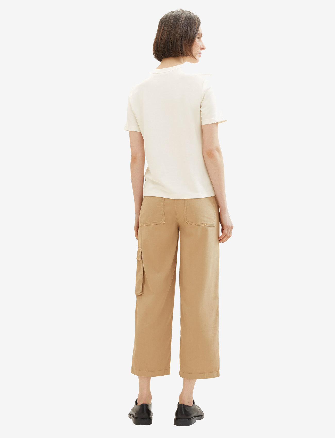 Tom Tailor - pants with utility details - cargo püksid - sandy beige - 5