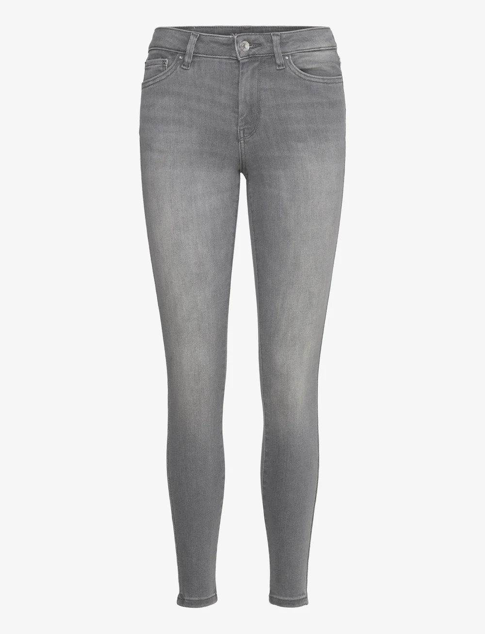 Tom Tailor - Denim Nela fit - aptempti džinsai - used mid stone grey denim - 0