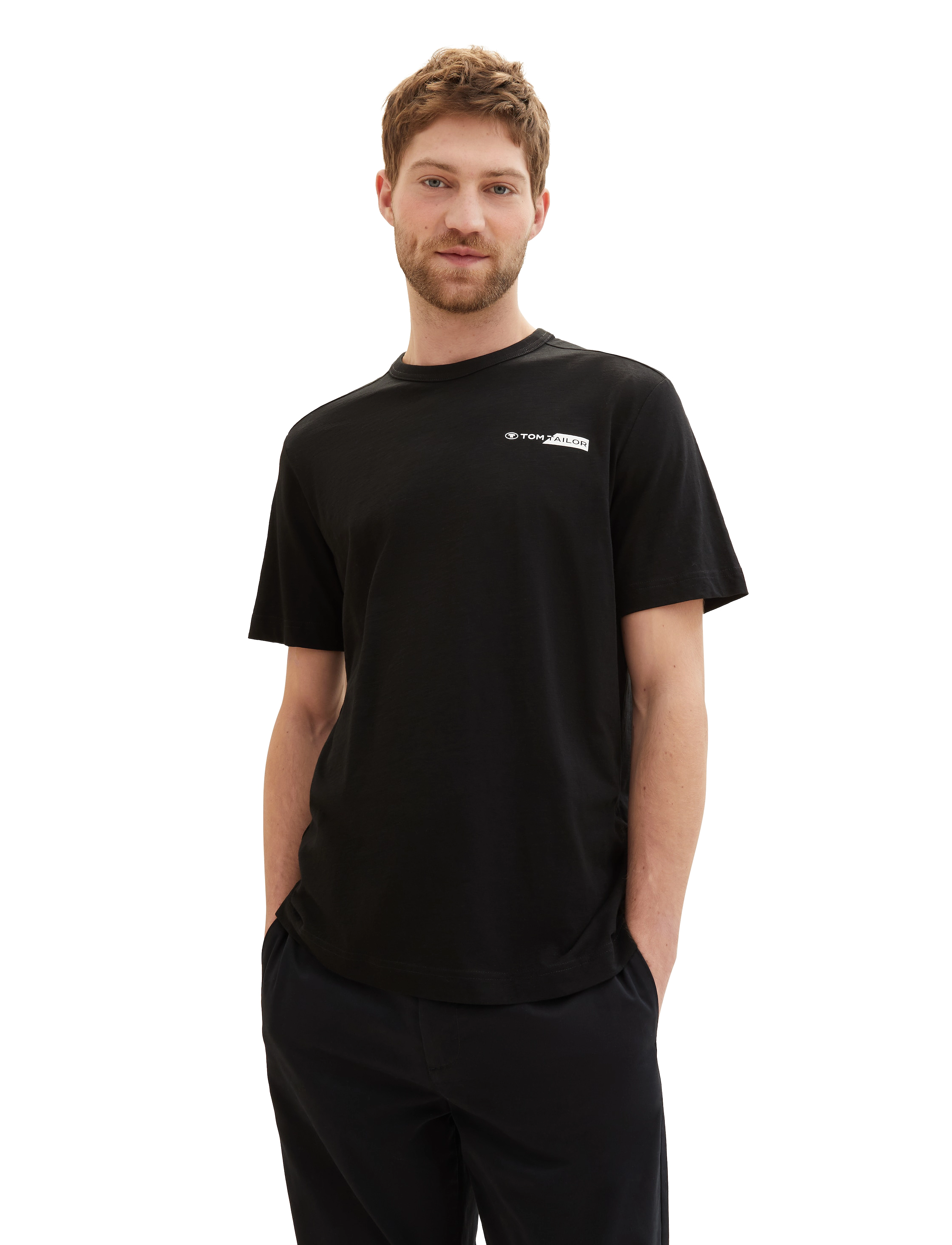 Tom Tailor - printed t-shirt - black - 2