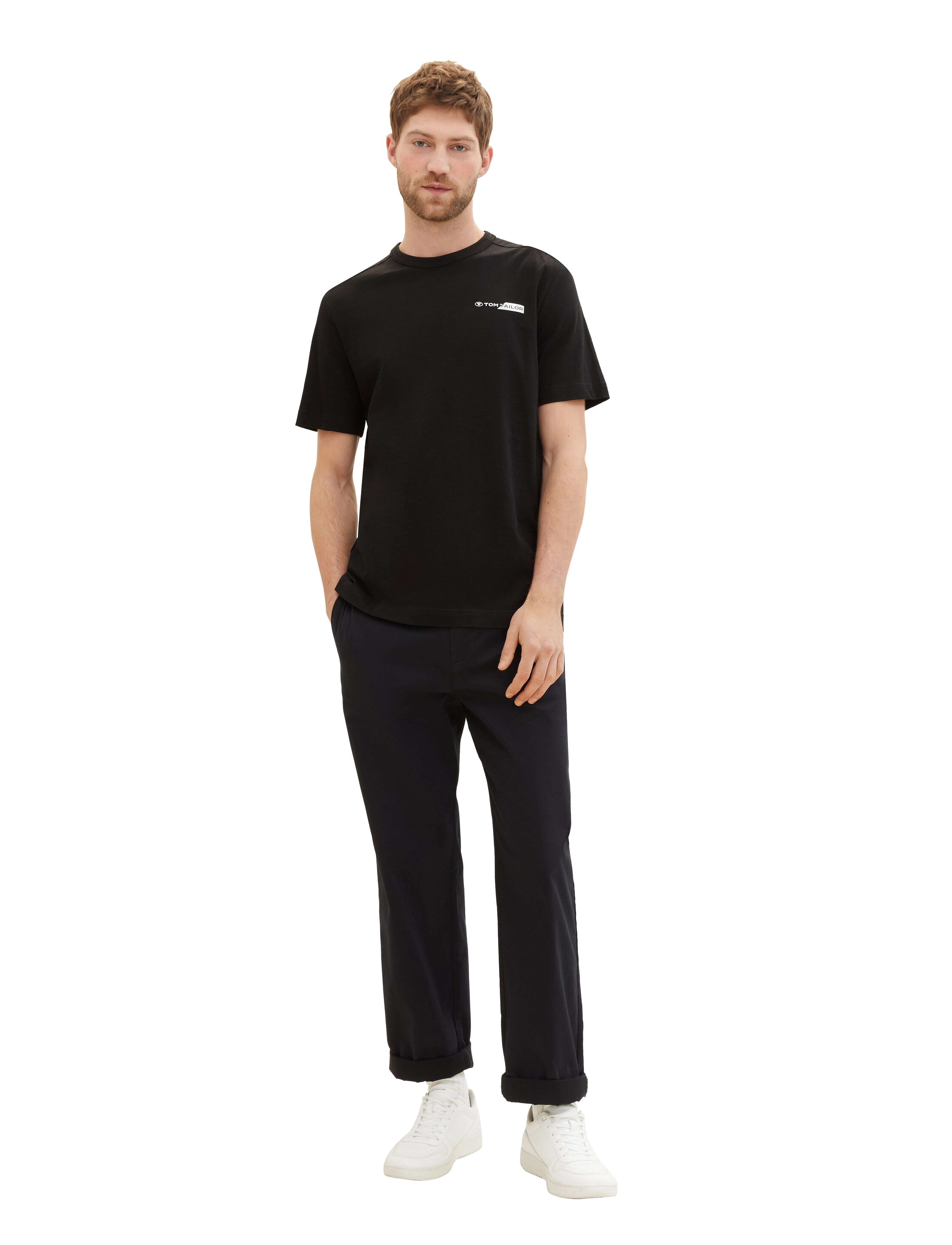 Tom Tailor - printed t-shirt - black - 4