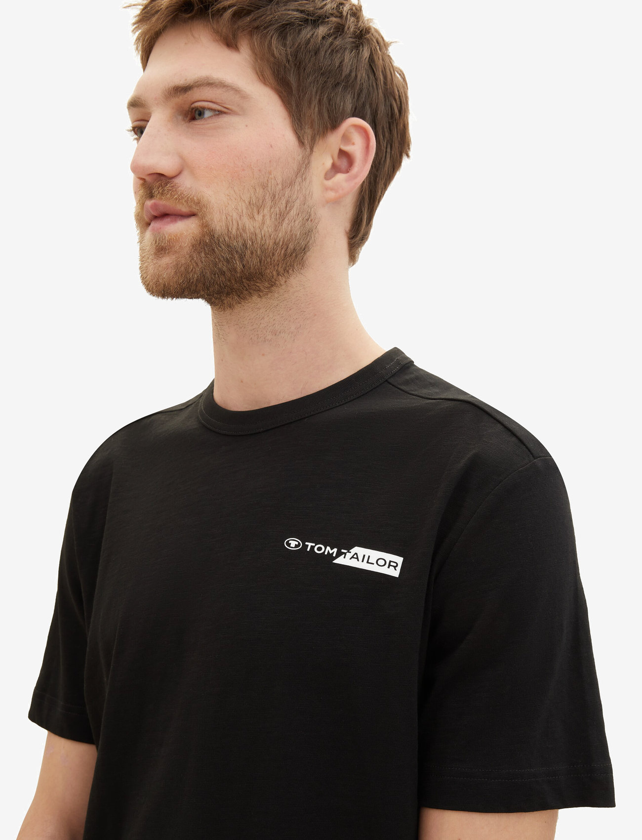 Tom Tailor - printed t-shirt - black - 5