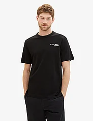 Tom Tailor - printed t-shirt - laveste priser - black - 6