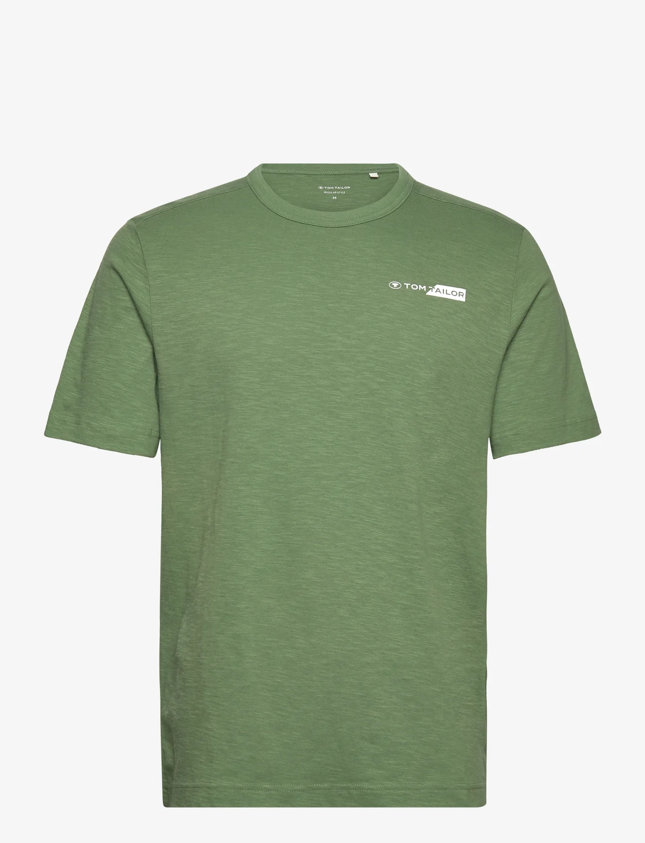 Tom Tailor - printed t-shirt - short-sleeved t-shirts - dull moss green - 0