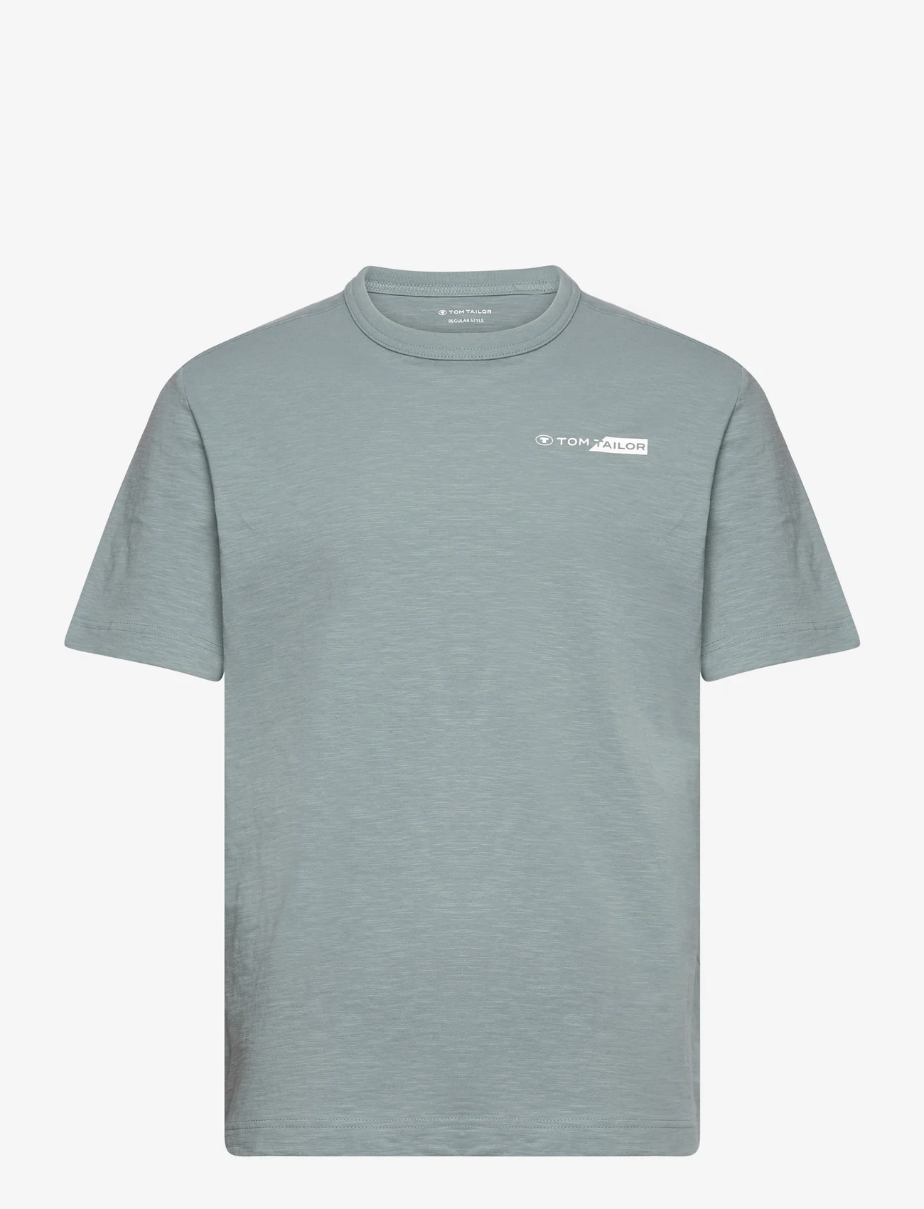 Tom Tailor - printed t-shirt - de laveste prisene - grey mint - 0